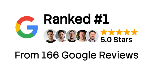 Ranked #1 on Google From 166 Google Reviews